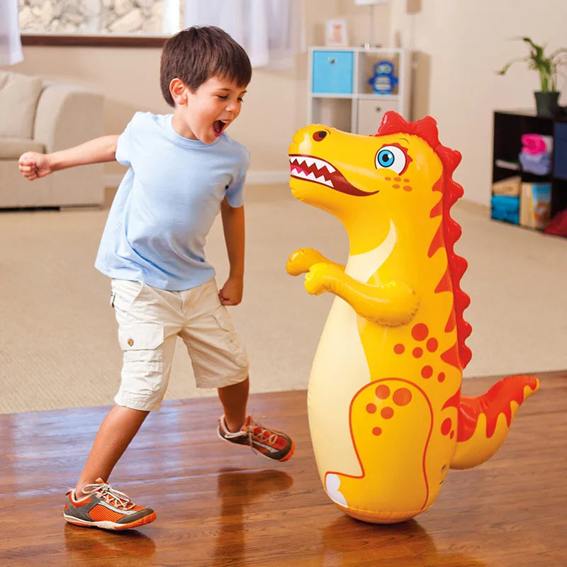 Parent Child Toys Tumbler Boxing Inflatable Punching Bag Boys Games Sport Toys Inflatable Dinosaur Tumbler Outdoors Toy