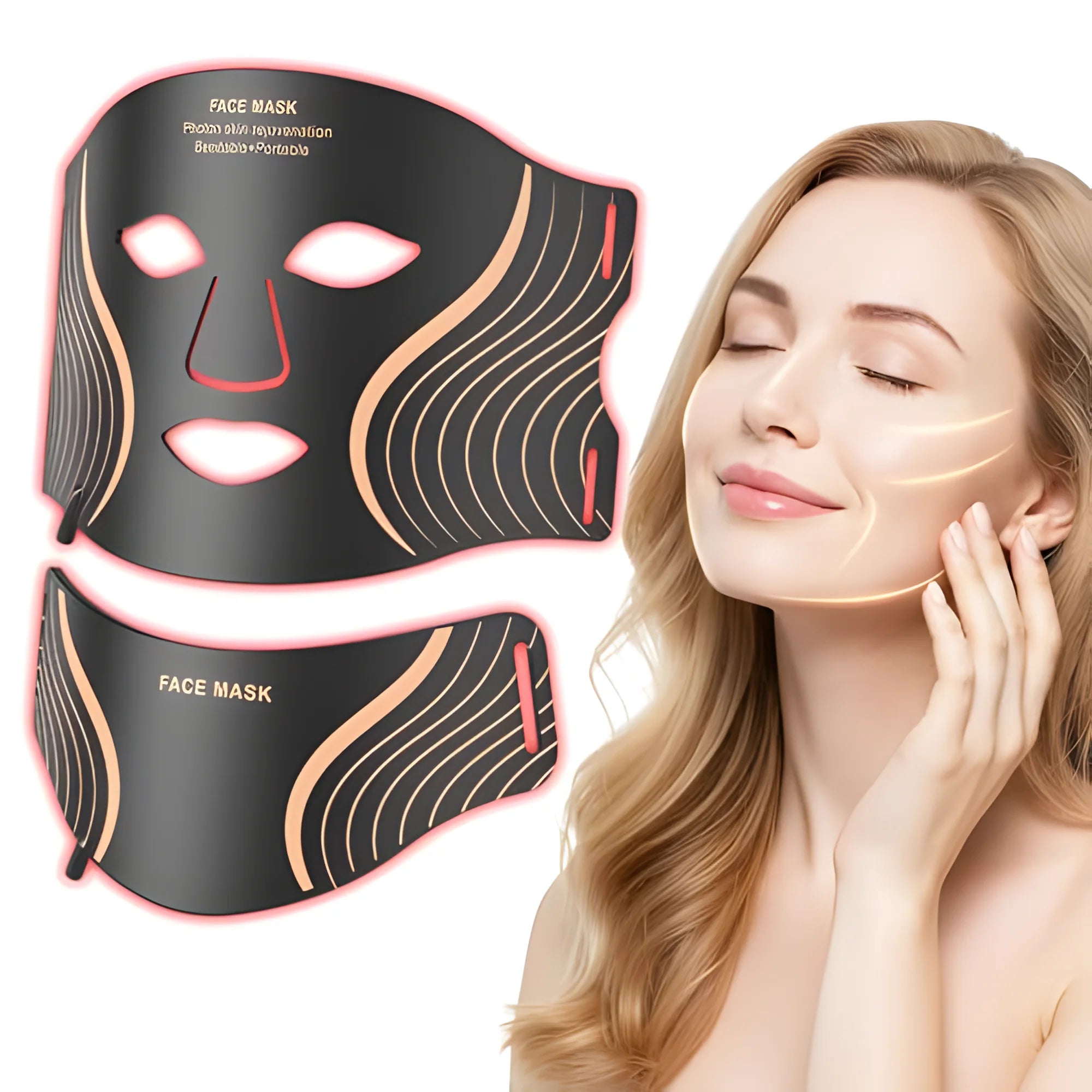 7-in-1 Professional LED Glow Mask – Your At-Home Luxury Facial Spa