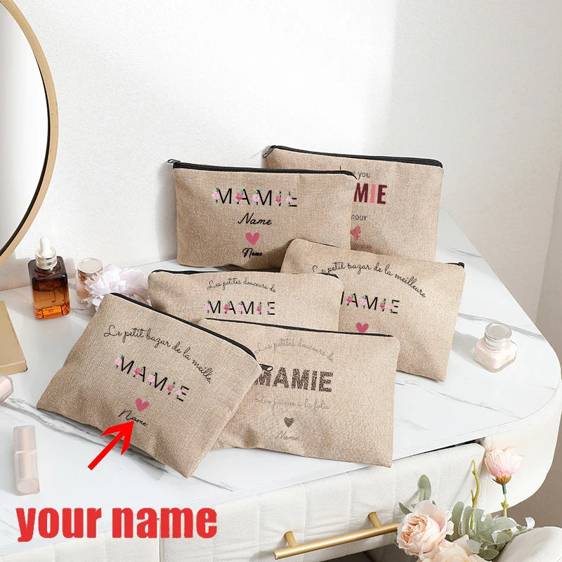 Custom Name Makeup Bag – Perfect Gift for Mom 💖