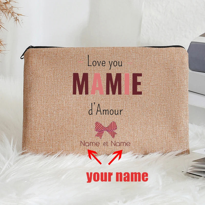 Custom Name Makeup Bag – Perfect Gift for Mom 💖
