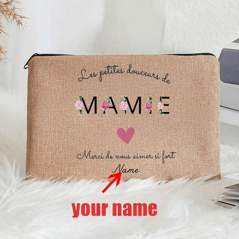 Custom Name Makeup Bag – Perfect Gift for Mom 💖