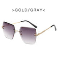 Lumina Rimless Vintage Sunglasses