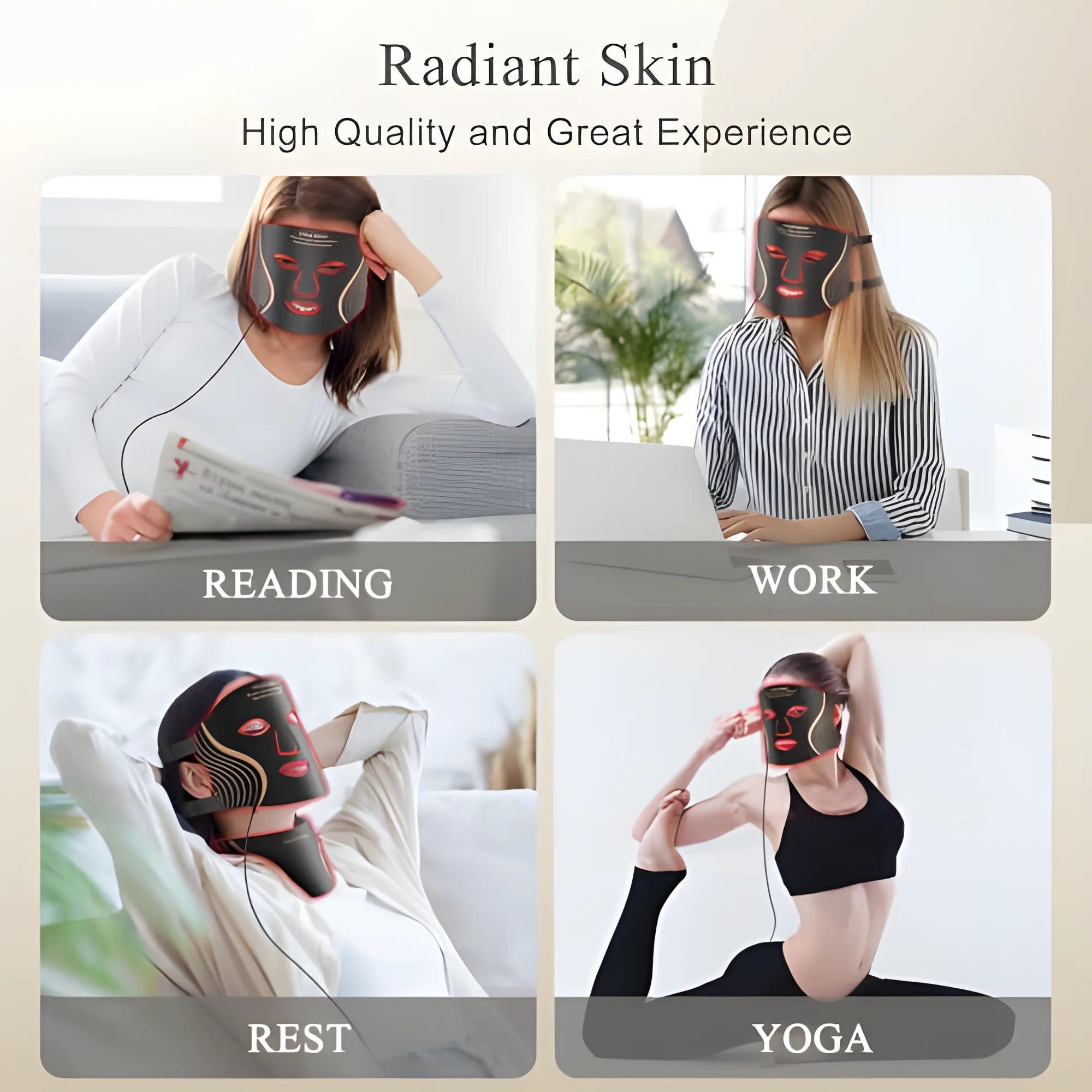 7-in-1 Professional LED Glow Mask – Your At-Home Luxury Facial Spa